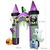 Hrinhom Inflatable Halloween Archway with Ghost, Pumpkin, Spider and Bat - 3 of 4