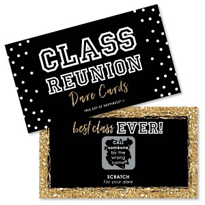 Big Dot of Happiness Reunited - School Class Reunion Party Game Scratch Off Dare Cards - 22 Count - 1 of 4
