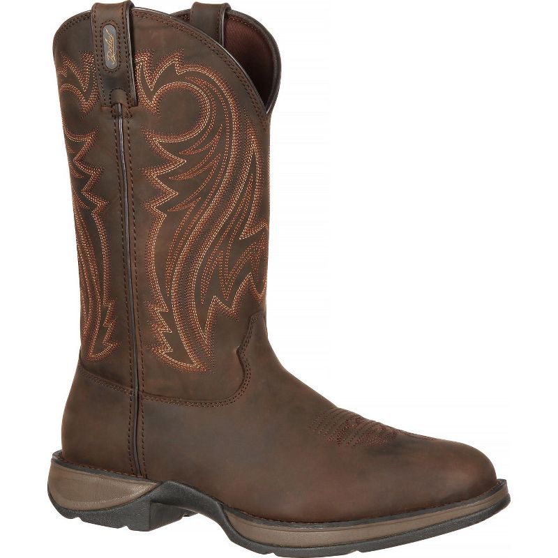 Men's Rebel by Durango Chocolate Pull-On Western Boot, 1 of 8