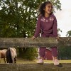 Modern Moments by Gerber Baby and Toddler Girls' 2-Piece Sweatshirt and Jogger Set, Purple - 3 of 4