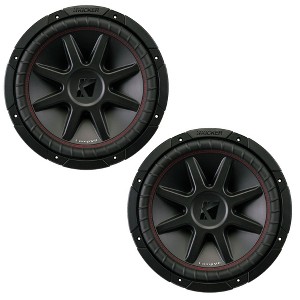 Kicker CVR12 CompVR 12-Inch (300mm) Subwoofer, 4-Ohm DVC Bundle - 1 of 4