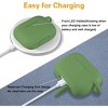 BONGEEK AirPods Pro Case Cover,Soft Silicone Protective Cases Cover Skin for Apple AirPod Pro 2 Charging Case Keychain Front LED Visible,Olive Green - 4 of 4