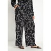 ELOQUII Women's Plus Size Printed Wide Leg Pant - 3 of 4