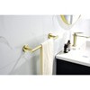 Gulches Modern Brushed Gold Bathroom Hardware Set - 6 PCS SUS304 Stainless Steel, Round Wall Mounted - 2 of 4