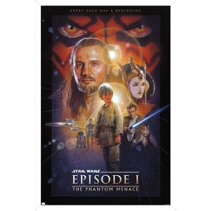 Trends International Star Wars: The Phantom Menace - One Sheet (No Billing Block) Framed Wall Poster Prints - 1 of 4
