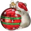 Old World Christmas Blown Glass Ornament for Christmas Tree, Playful Christmas Mouse - 3 of 4