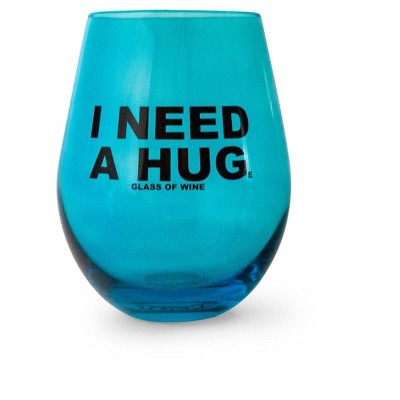 Toynk "I Need A HUGe Glass Of Wine" Stemless Wine Glass | Holds 20 Ounces