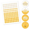 Big Dot of Happiness Golden Birthday - Happy Birthday Party Round Candy Sticker Favors - Labels Fits Chocolate Candy (1 sheet of 108) - 2 of 4