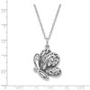 Black Bow Jewelry Antiqued Sterling Silver Butterfly Ash Holder Necklace, 18 Inch - 3 of 4