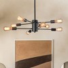 DORESshop 8-Light Vintage Black Unique Modern Linear Chandelier Pendant (2-Pack) - 2 of 4