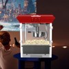 Infurnic Popcorn Poppers, with Kettle and Warming Deck, Kitchenware for Family Gatherings, Red, 20.67"*17.71"*24.8" - 2 of 4
