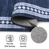 Modern Bordered Soft Carpet Mat Indoor Non Slip Machine Washable Area Rug - 4 of 4