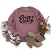 Simply Sage Market Women's Graphic Sweatshirt Witchy Woman Broom - 3 of 4