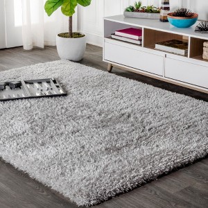 Aydin Solid Plush Shag Area Rug - 1 of 4