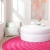 Annie Selke - Dash & Albert Bowline Navy Handwoven Indoor/Outdoor Round Rug - 4 of 4