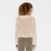 Women's Long Sleeve V-Neck Flyaway Brushed Lace Top - Wild Fable™ - 3 of 3