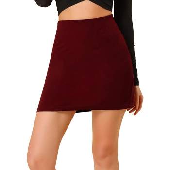 Allegra K Women's Summer High Waist Stretch Mini Pencil Bodycon Skirt