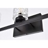 Elegant Lighting Cassie 5 lights bath sconce in black with clear shade - 4 of 4