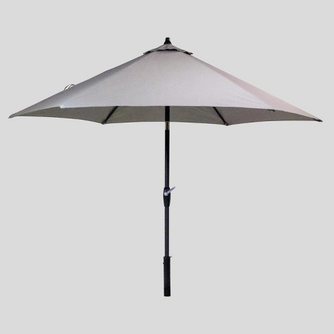 9 Round Patio Umbrella Sunbrella Spectrum Black Pole Smith