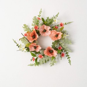 Sullivans Peachy Poppy Wreath - 1 of 4