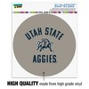 Utah State University Aggies Logo Automotive Car Window Locker Circle Bumper Sticker - 3 of 4