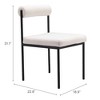 Zuo Livorno Dining Chair Ivory - 2 of 4