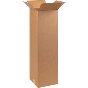 Box Partners Tall Corrugated Boxes 10" x 10" x 30" Kraft 25/Bundle 101030 - 1 of 4