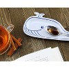 Cornucopia Brands Whale Spoon Rest; Blue and White Ceramic; Novelty Spoon Holder for Kitchen Stove - 4 of 4