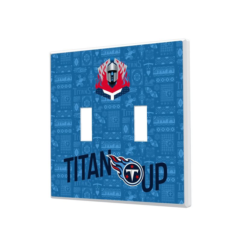 Keyscaper Tennessee Titans 2024 Illustrated Limited Edition Hidden-Screw Light Switch Plate, 1 of 2