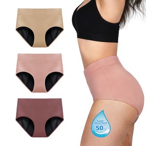 TIICHOO Period Underwear for Women Heavy Flow 50ml Absorbency Inontinence Underwear - 1 of 4