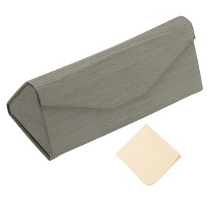 Unique Bargains Triangle Magnetic Foldable Glasses Case 1 Pc - 1 of 4
