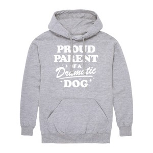 Men's - Instant Message - Proud Parent Dramatic Dog Graphic Fleece Pullover Hoodie - 1 of 4
