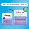The Honey Pot Company 100% Organic Cotton Cover Cooling Herbal Infusion Overnight Pads - 12ct - 3 of 4