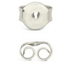 SHINE by Sterling Forever Sterling Silver Pearl Drop Hoop Earrings - 4 of 4