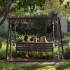 Finnhomy Wooden Hanging Porch Swing - 4 of 4