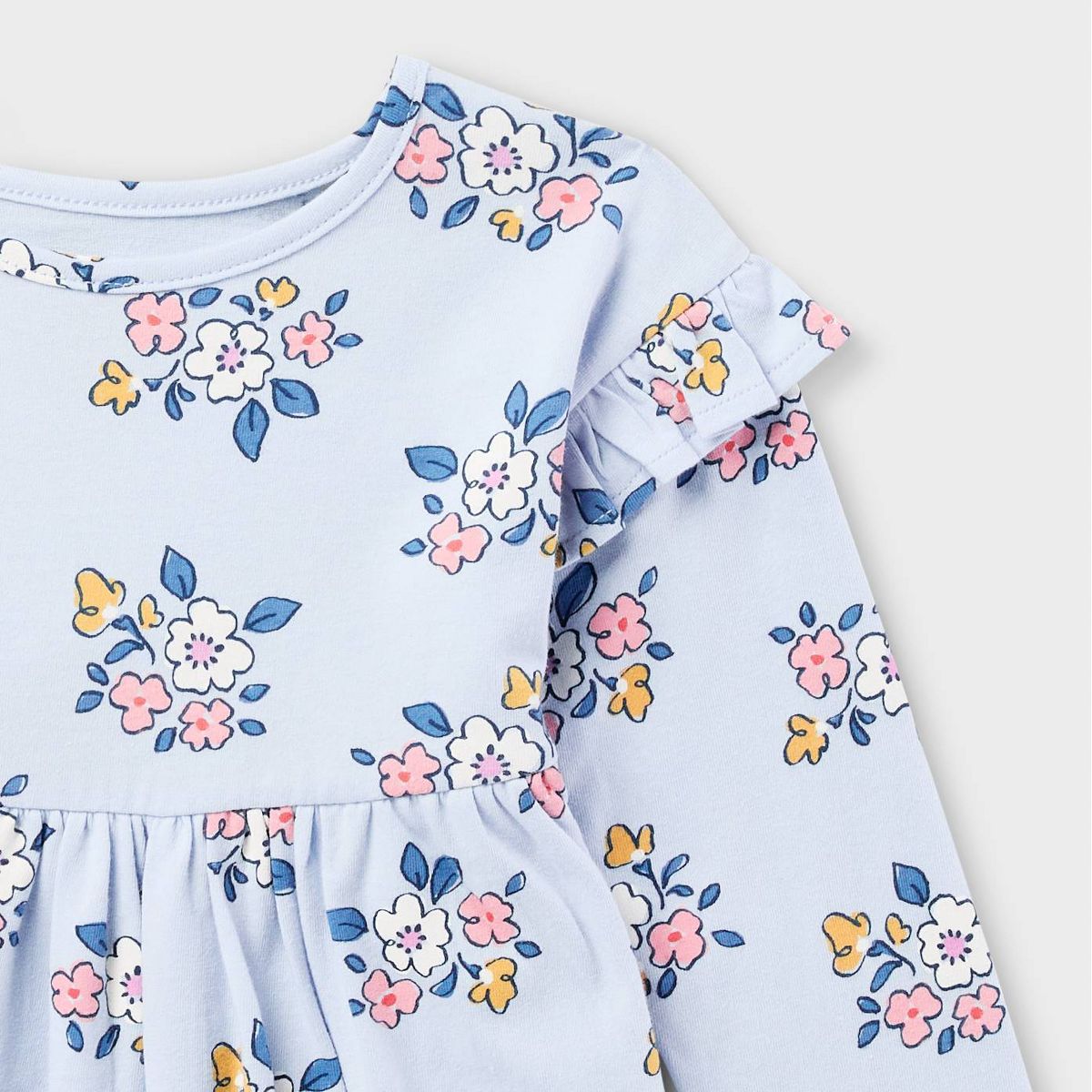 Baby & Toddler Girls' Long Sleeve Dress - Cat & Jack™ - thumbnail 4
