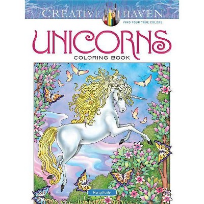 Creative Haven Unicorns Coloring Book - (Creative Haven Coloring Books) by  Marty Noble (Paperback)