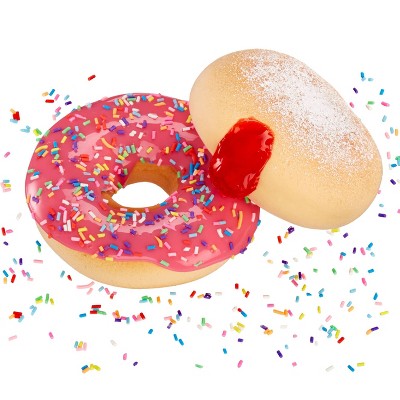 Slime Life Pink Icing Round & Jelly Filled Donuts DIY Slime Kit - Unboxing Ingredients to Make,Smash and Stretch Your Food