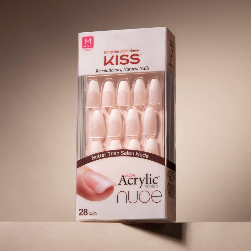 KISS Salon Acrylic Nude French Manicure - Leilani - 28ct, 6 of 13