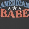 Social Collective Women's American Babe  Americana 4Th Of July Short Sleeve Graphic Cotton Baby Tee - Caviar XL - 2 of 4