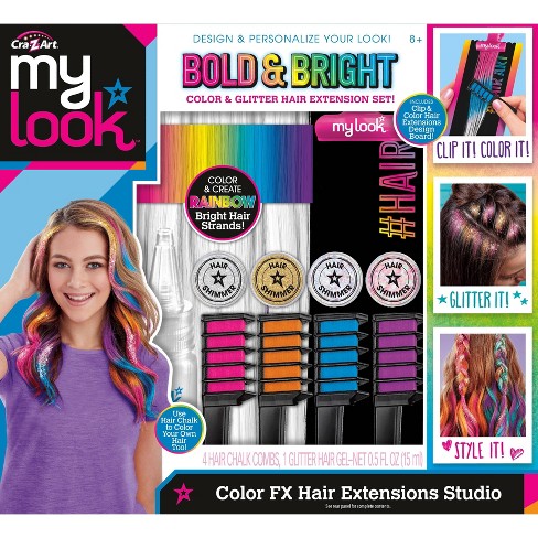 My Look Color Effects Bold Bright Hair Extension Studio Target