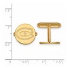 Black Bow Jewelry 14k Yellow Gold Plated Sterling Silver Montreal Canadiens NHL Cuff Links - 2 of 3