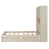 TIRAMISUBEST Full Size Platform Bed with Charging Station, Wooden Bed Frame with Storage Headboard & Drawers - 4 of 4