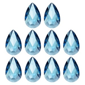 Unique Bargains DIY Hanging Grid K9 Crystal Pendant Oval beads 1.5" 10 Pcs - 1 of 4