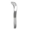 Slickblue Wavy Band Ring for Women, Stainless Steel, No Plating, CZ Accents, Polished Finish,Stackable Style, size 5–10 - 4 of 4