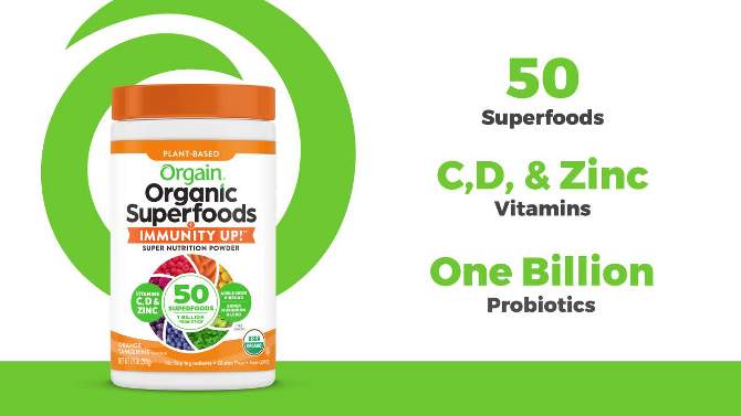 Orgain Organic Superfoods + Immunity UP! Nutrition Food - Honeycrisp Apple - 9.9oz, 2 of 6, play video