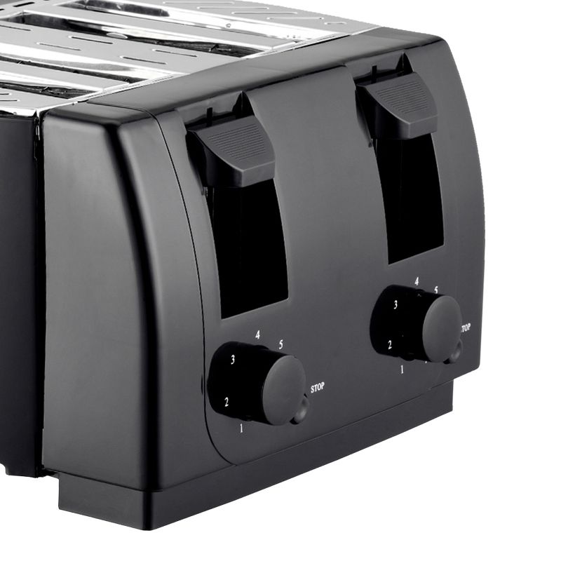 Brentwood Cool Touch 4 Slice Toaster in Black, 4 of 5