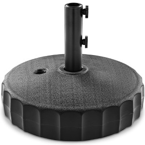 Best Choice Products Fillable Plastic Patio Umbrella Base Stand, Pole Holder w/ Adjustment Knob, Fluted Style - 1 of 4