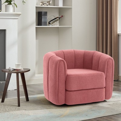 NicBex Swivel Accent Chair Modern Barrel Chair Armchair with Upholstered Comfy Chair for Living Room, Reading Room