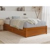 AFI Furnishings Twin XL Panel Platform Bed with Storage Drawers in Light Toffee - 3 of 4